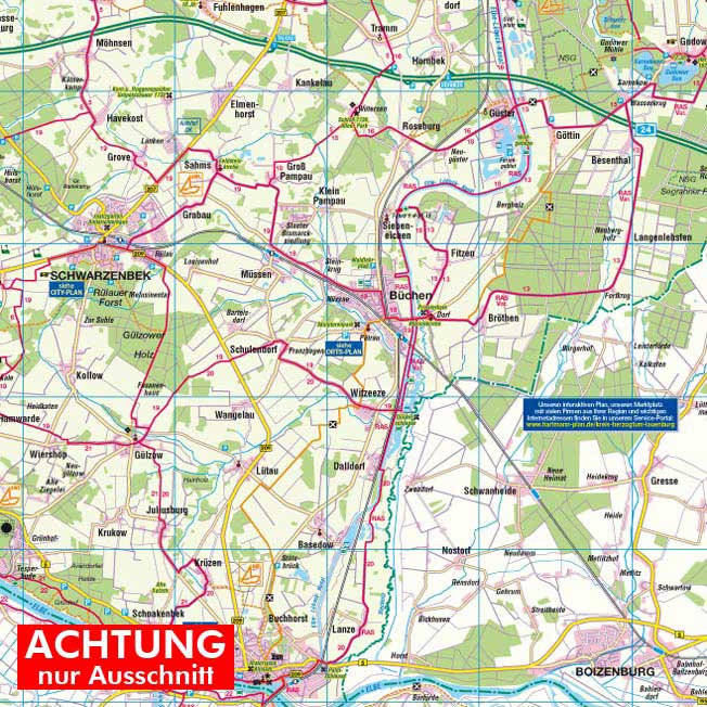 Kreis Herzogtum Lauenburg, als Kreiskarte in 1:100.000 › Hartmann-Plan OHG
