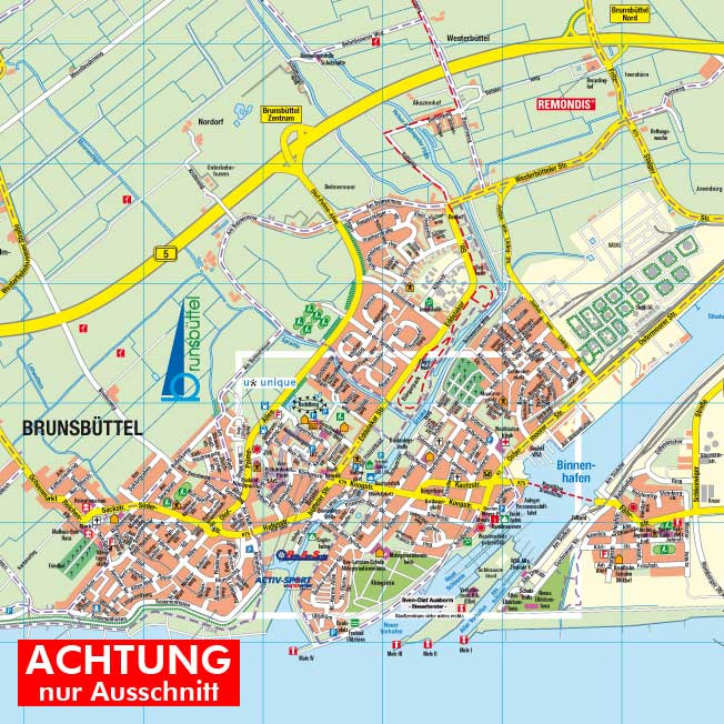 Brunsbüttel, 1 : 25.000, als Stadtplan › Hartmann-Plan OHG