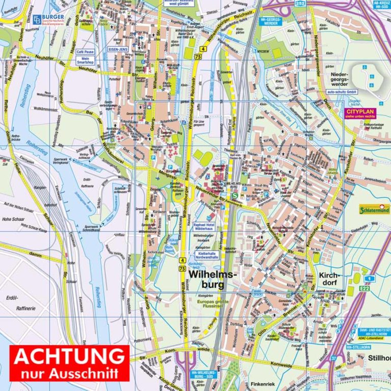 Hamburg-Harburg 1:20.500 und Wilhelmsburg 1:24.000 mit Finkenwerder