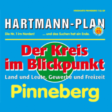 Kreis Pinneberg, als Kreiskarte in 1:100.000