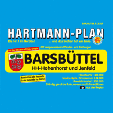 Barsbüttel mit HH-Hohenhorst und Jenfeld, als Ortsplan in 1:20.000