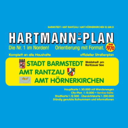 Barmstedt, Amt Rantzau, Amt Hörnerkirchen, als Amtsplan in 1:30.000