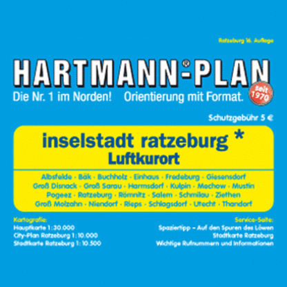 Ratzeburg, 1:30.000 Freizeitplan