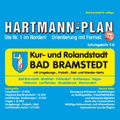Bad Bramstedt Stadt, 1:15.000 Stadtplan