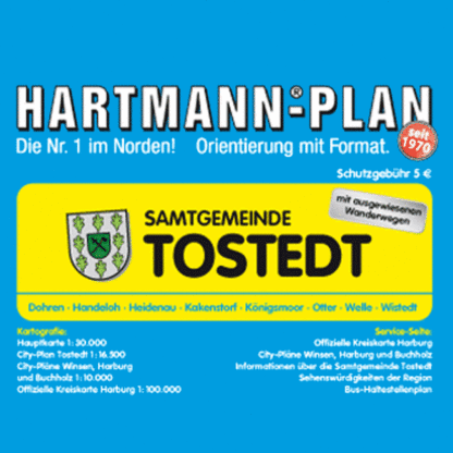 Samtgemeinde Tostedt, 1 : 30.000, als Straßenkarte