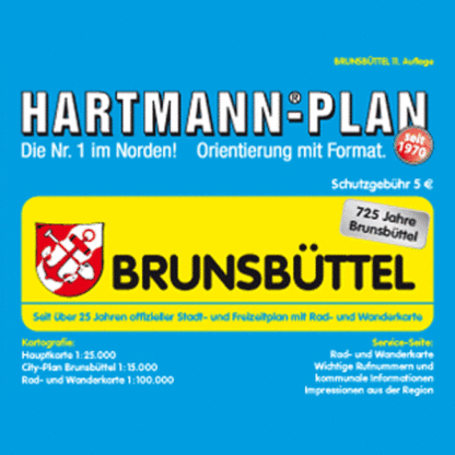 Brunsbüttel, 1 : 20.000, als Stadtplan