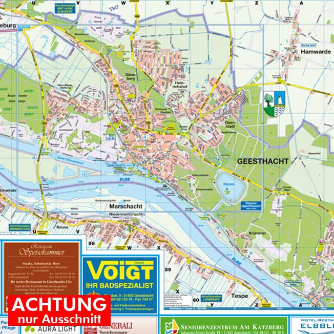 Geesthacht, 1:20.000 Stadtplan › Hartmann-Plan OHG
