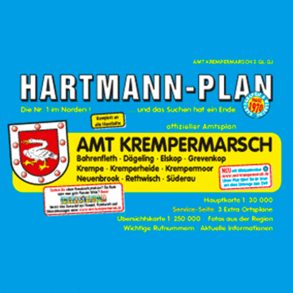 Krempermarsch Amt, als Amtsplan in 1:30.000