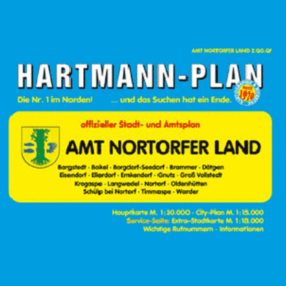 Nortorfer Land mit Stadt Nortorf 1:30.000 Amtsplan